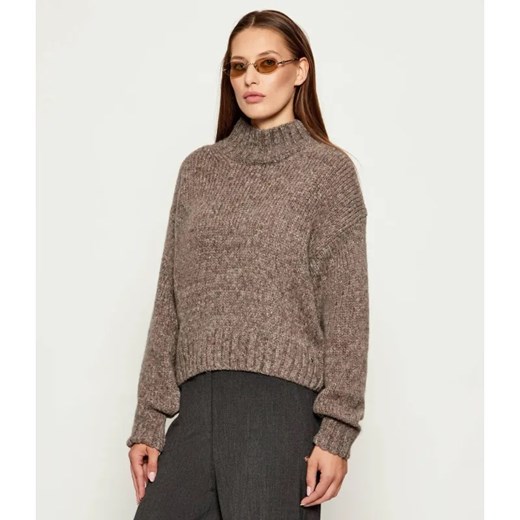 Marc Cain Wełniany półgolf | Relaxed fit ze sklepu Gomez Fashion Store w kategorii Swetry damskie - zdjęcie 185726517