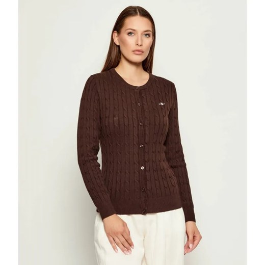 Gant Kardigan | Slim Fit | stretch ze sklepu Gomez Fashion Store w kategorii Swetry damskie - zdjęcie 185726528