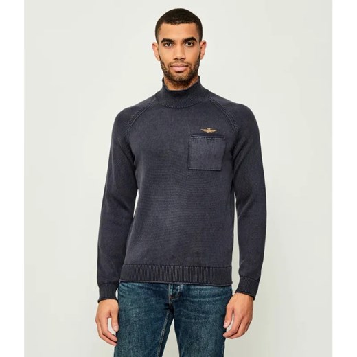 Aeronautica Militare Półgolf | Regular Fit ze sklepu Gomez Fashion Store w kategorii Swetry męskie - zdjęcie 185726537