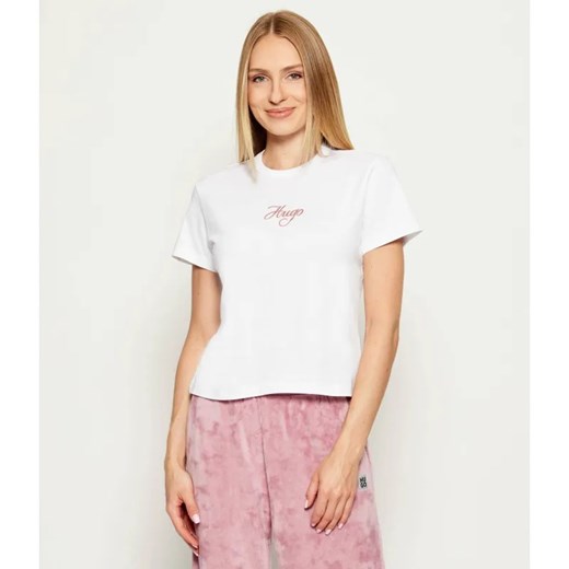 HUGO T-shirt Destrel_3 | Regular Fit ze sklepu Gomez Fashion Store w kategorii Bluzki damskie - zdjęcie 185726629