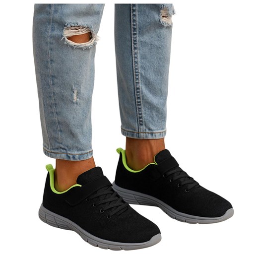 Czarne męskie buty sportowe sznurowane Duże rozmiary /C3-1 18118 T672/ ze sklepu Pantofelek24.pl w kategorii Buty sportowe męskie - zdjęcie 185728317