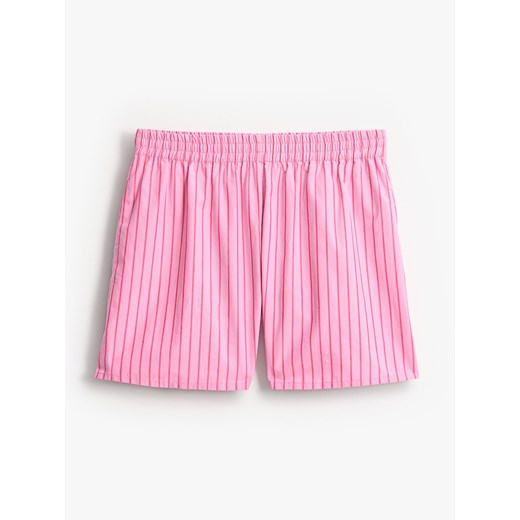 Mohito - Bawełniane szorty w paski - różowy ze sklepu Mohito w kategorii Szorty - zdjęcie 185730566