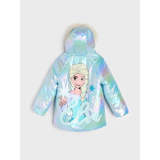 Sinsay - Kurtka z nadrukiem na plecach Frozen - błękitny ze sklepu Sinsay w kategorii Kurtki dziewczęce - zdjęcie 185730965