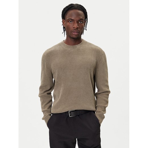 BOSS Sweter P-Horso 50549989 Brązowy Regular Fit ze sklepu MODIVO w kategorii Swetry męskie - zdjęcie 185731026