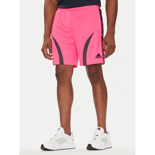 adidas Szorty sportowe Teamgeist adicolor JW1343 Różowy Regular Fit ze sklepu MODIVO w kategorii Spodenki męskie - zdjęcie 185731027