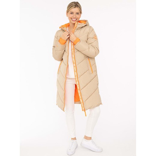 Zwillingsherz Płaszcz pikowany &quot;Happy Vibes&quot; w kolorze beżowym ze sklepu Limango Polska w kategorii Kurtki damskie - zdjęcie 185733419