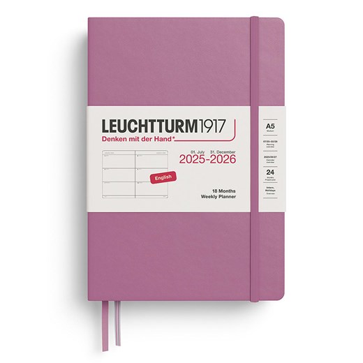 LEUCHTTURM1917 Notatnik w kolorze lawendowym z kalendarzem - A5 ze sklepu Limango Polska w kategorii Akcesoria biurowe - zdjęcie 185733559