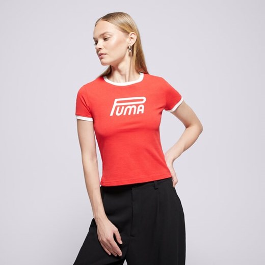 PUMA T-SHIRT FUTURE.PUMA.ARCHIVE GRAPHIC SLIM TEE ze sklepu Sizeer w kategorii Bluzki damskie - zdjęcie 185733999