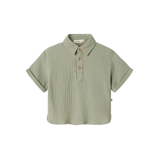 Lil Atelier Koszulka polo &quot;Janu&quot; w kolorze khaki ze sklepu Limango Polska w kategorii Bluzki dziewczęce - zdjęcie 185734185