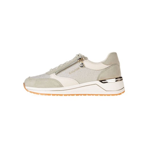 s.Oliver Skórzane sneakersy w kolorze khaki ze sklepu Limango Polska w kategorii Buty sportowe damskie - zdjęcie 185734408