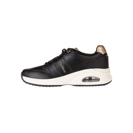 s.Oliver Sneakersy w kolorze czarno-złotym ze sklepu Limango Polska w kategorii Buty sportowe damskie - zdjęcie 185734426