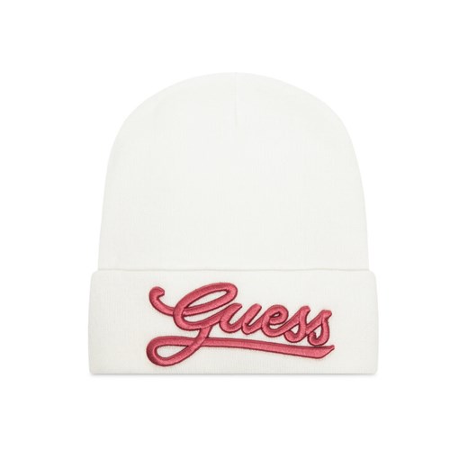 Czapka Guess AW5400 POL01 Écru ze sklepu eobuwie.pl w kategorii Czapki zimowe damskie - zdjęcie 185734715