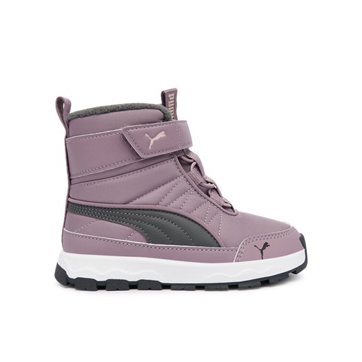 Śniegowce Puma Evolve Boot Ac+ Ps 392645 09 Fioletowy ze sklepu eobuwie.pl w kategorii Buty zimowe dziecięce - zdjęcie 185736876