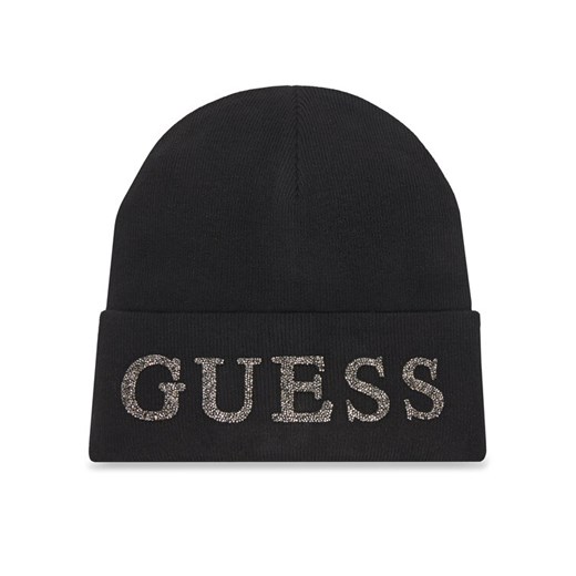 Czapka Guess AW5398 POL01 Czarny ze sklepu eobuwie.pl w kategorii Czapki zimowe damskie - zdjęcie 185736879