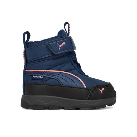 Śniegowce Puma Evolve Boot Puretex Ac+Inf 392650 07 Granatowy ze sklepu eobuwie.pl w kategorii Buty zimowe dziecięce - zdjęcie 185736899