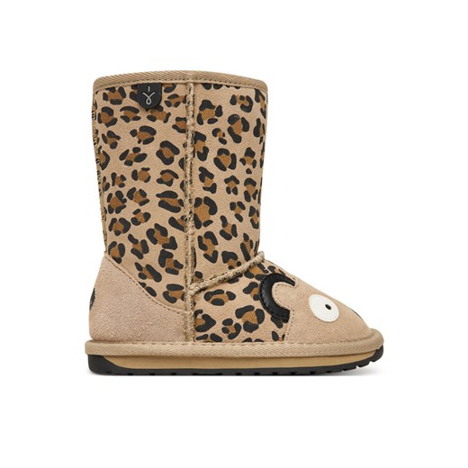 Śniegowce EMU Australia Cheetah K11103 Brązowy ze sklepu eobuwie.pl w kategorii Buty zimowe dziecięce - zdjęcie 185736905