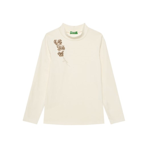 United Colors Of Benetton Golf 3Q8DC10L1 Écru Regular Fit ze sklepu MODIVO w kategorii T-shirty chłopięce - zdjęcie 185737429