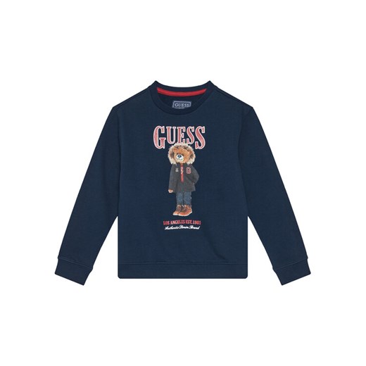 Guess Bluza L5BQ07 KAD74 Granatowy Regular Fit ze sklepu MODIVO w kategorii Bluzy chłopięce - zdjęcie 185737518