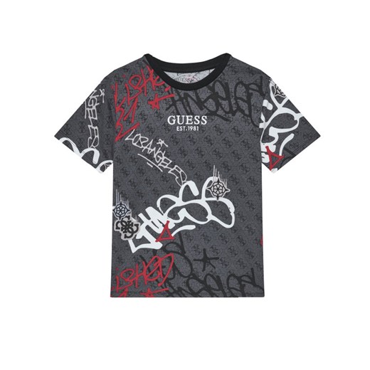 Guess T-Shirt L5BI07 I3Z14 Szary Regular Fit ze sklepu MODIVO w kategorii T-shirty chłopięce - zdjęcie 185737528