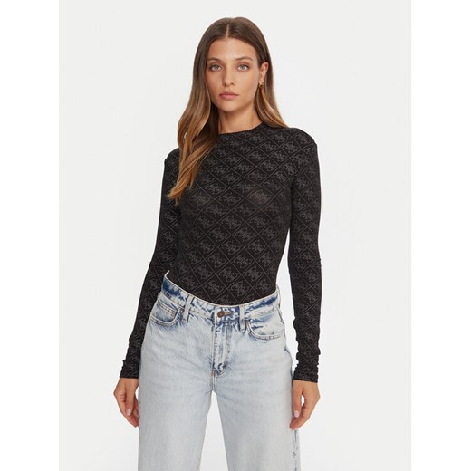 Guess Body W5BP09 K68D2 Czarny Slim Fit ze sklepu MODIVO w kategorii Bluzki damskie - zdjęcie 185737627