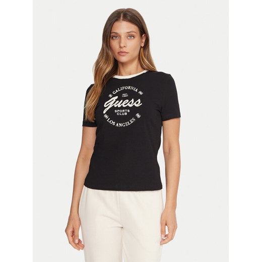 Guess T-Shirt V5BI03 J1314 Czarny Slim Fit ze sklepu MODIVO w kategorii Bluzki damskie - zdjęcie 185737648