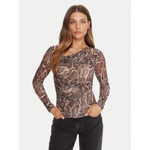 Guess Bluzka W5BP32 KCZC2 Beżowy Slim Fit Guess L MODIVO