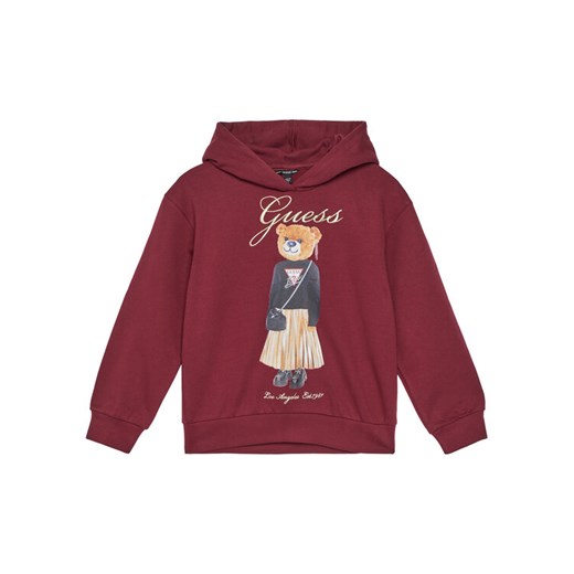 Guess Bluza J5BQ26 KAD74 Czerwony Oversize ze sklepu MODIVO w kategorii Bluzy dziewczęce - zdjęcie 185737788