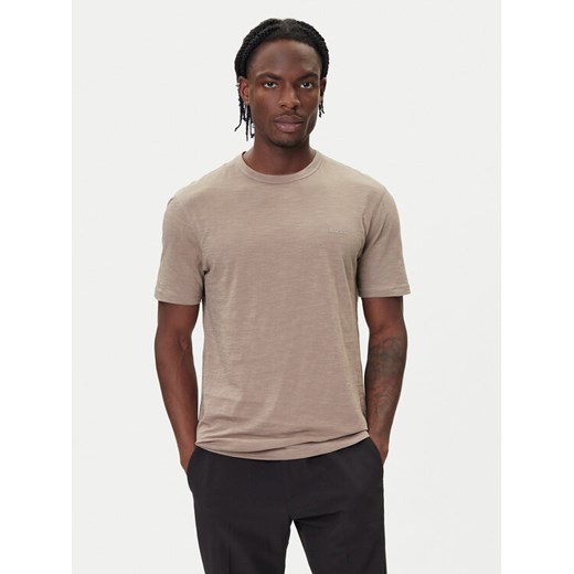 BOSS T-Shirt Tegood 50508243 Beżowy Regular Fit ze sklepu MODIVO w kategorii T-shirty męskie - zdjęcie 185737789