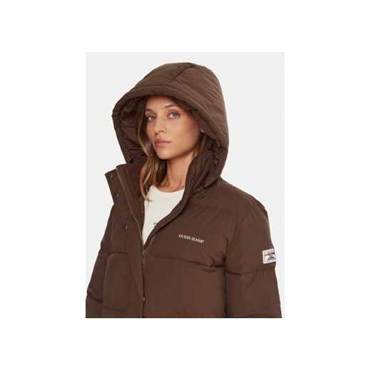 Guess Jeans Kurtka zimowa W4BL24 WGII2 Brązowy Regular Fit L MODIVO
