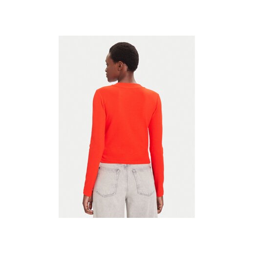 Calvin Klein Jeans Bluzka Monogram LV047A803G Czerwony Slim Fit M MODIVO
