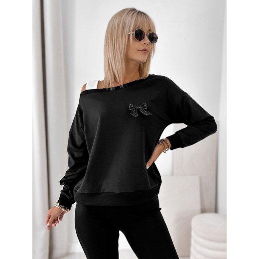 bluza bronte czarna one size ze sklepu UBRA w kategorii Bluzy damskie - zdjęcie 185739787
