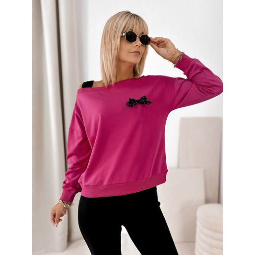 bluza bronte różowa one size ze sklepu UBRA w kategorii Bluzy damskie - zdjęcie 185739798