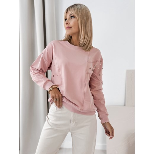 bluza neuvi pudrowy róż one size ze sklepu UBRA w kategorii Bluzy damskie - zdjęcie 185739816