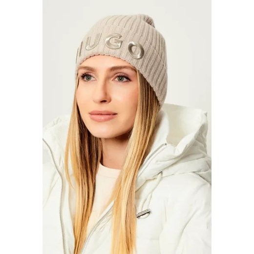 HUGO Wełniana czapka Unisex X OS Gomez Fashion Store