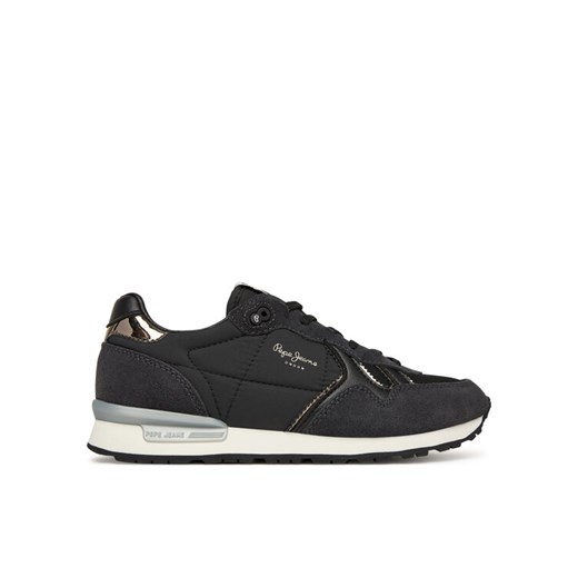 Pepe Jeans Sneakersy Brit Mirror W PLS400004 Czarny ze sklepu MODIVO w kategorii Buty sportowe damskie - zdjęcie 185741397