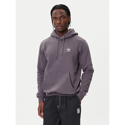 adidas Bluza Trefoil Essentials JW1063 Szary Regular Fit ze sklepu MODIVO w kategorii Bluzy męskie - zdjęcie 185741415