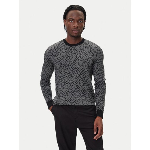 Guess Sweter M5BR11 Z0442 Szary Regular Fit ze sklepu MODIVO w kategorii Swetry męskie - zdjęcie 185741445