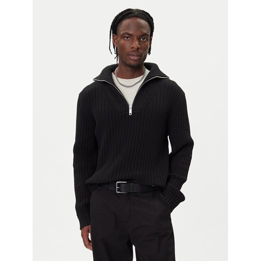 HUGO Sweter Srigg 50547002 Czarny Relaxed Fit ze sklepu MODIVO w kategorii Swetry męskie - zdjęcie 185741475