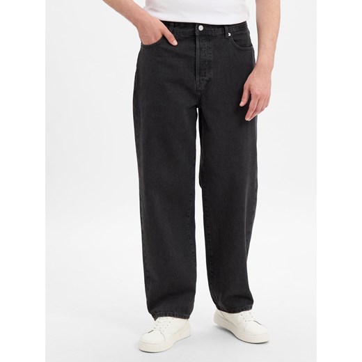 Only&Sons Dżinsy Tai Fade Loose Mężczyźni Bawełna antracytowy jednolity ze sklepu vangraaf w kategorii Jeansy męskie - zdjęcie 185742158