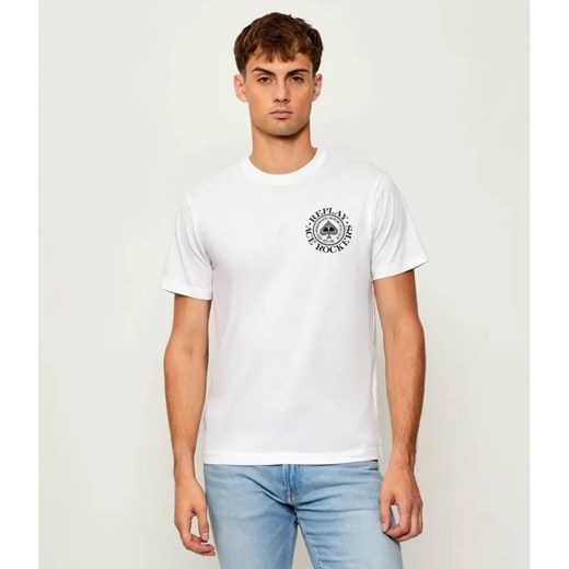 Replay T-shirt | Regular Fit ze sklepu Gomez Fashion Store w kategorii T-shirty męskie - zdjęcie 185742256