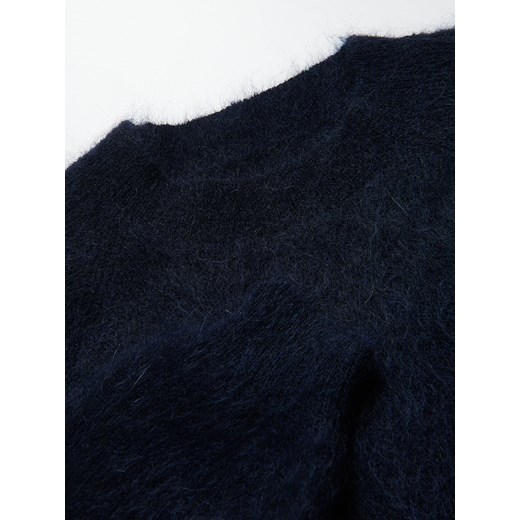 Reserved - Sweter z moherem - granatowy Reserved L Reserved