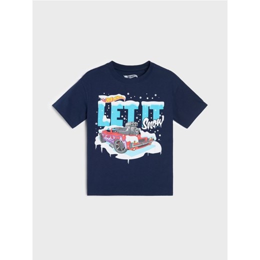 Sinsay - Koszulka Hot Wheels - granatowy ze sklepu Sinsay w kategorii T-shirty chłopięce - zdjęcie 185743547