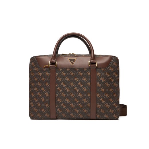 Torba na laptopa Guess Vezzola Smart HMEVZL P3138 Brązowy ze sklepu eobuwie.pl w kategorii Torby na laptopa - zdjęcie 185743618