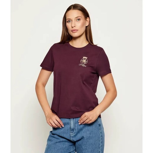 Tommy Hilfiger T-shirt | Regular Fit ze sklepu Gomez Fashion Store w kategorii Bluzki damskie - zdjęcie 185744379