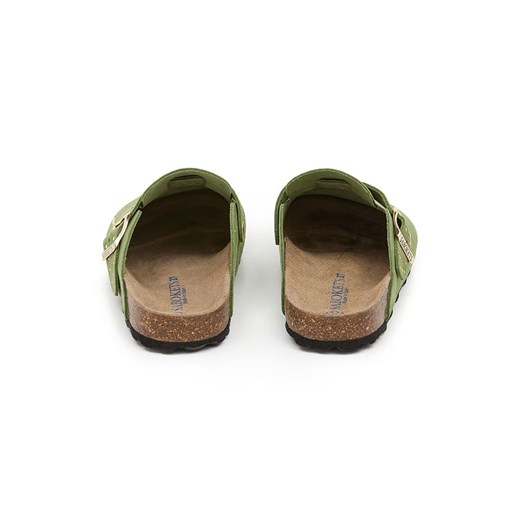 SABOKETS Skórzane chodaki w kolorze zielonym Sabokets 41 okazja Limango Polska