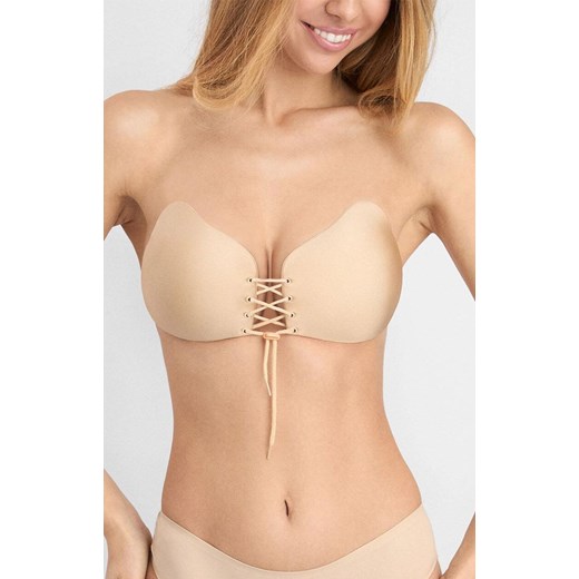 Marilyn biustonosz samonośny z wiązaniem do sukienki bez pleców Andy, Kolor beżowy, Rozmiar C, Marilyn ze sklepu Intymna w kategorii Biustonosze - zdjęcie 185745996