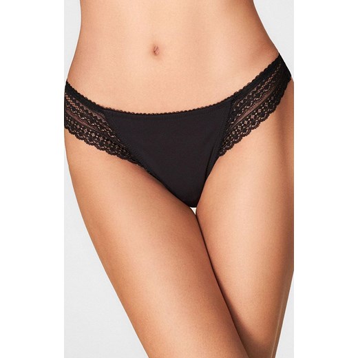 Marilyn koronkowe stringi damskie Mary, Kolor czarny, Rozmiar S, Marilyn ze sklepu Intymna w kategorii Majtki damskie - zdjęcie 185746068