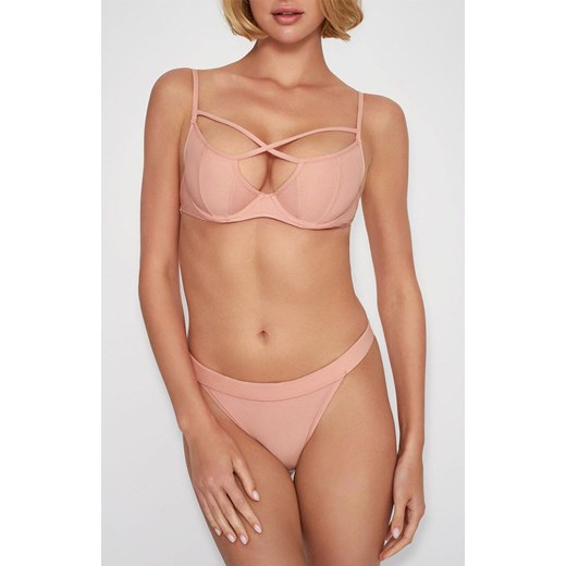 Marilyn figi damskie typu tanga Porto, Kolor róż pudrowy, Rozmiar L, Marilyn ze sklepu Intymna w kategorii Majtki damskie - zdjęcie 185746106