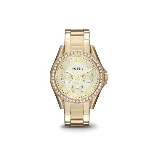 Fossil Zegarek Riley ES3203 Złoty ze sklepu MODIVO w kategorii Zegarki - zdjęcie 185746475