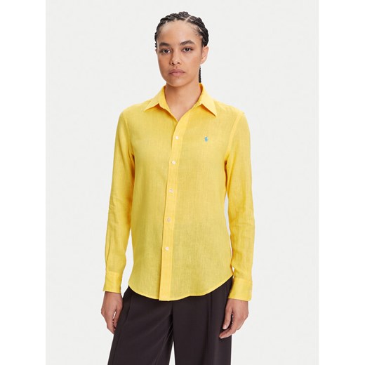 Polo Ralph Lauren Koszula 211970730 Żółty Classic Fit ze sklepu MODIVO w kategorii Koszule damskie - zdjęcie 185746477